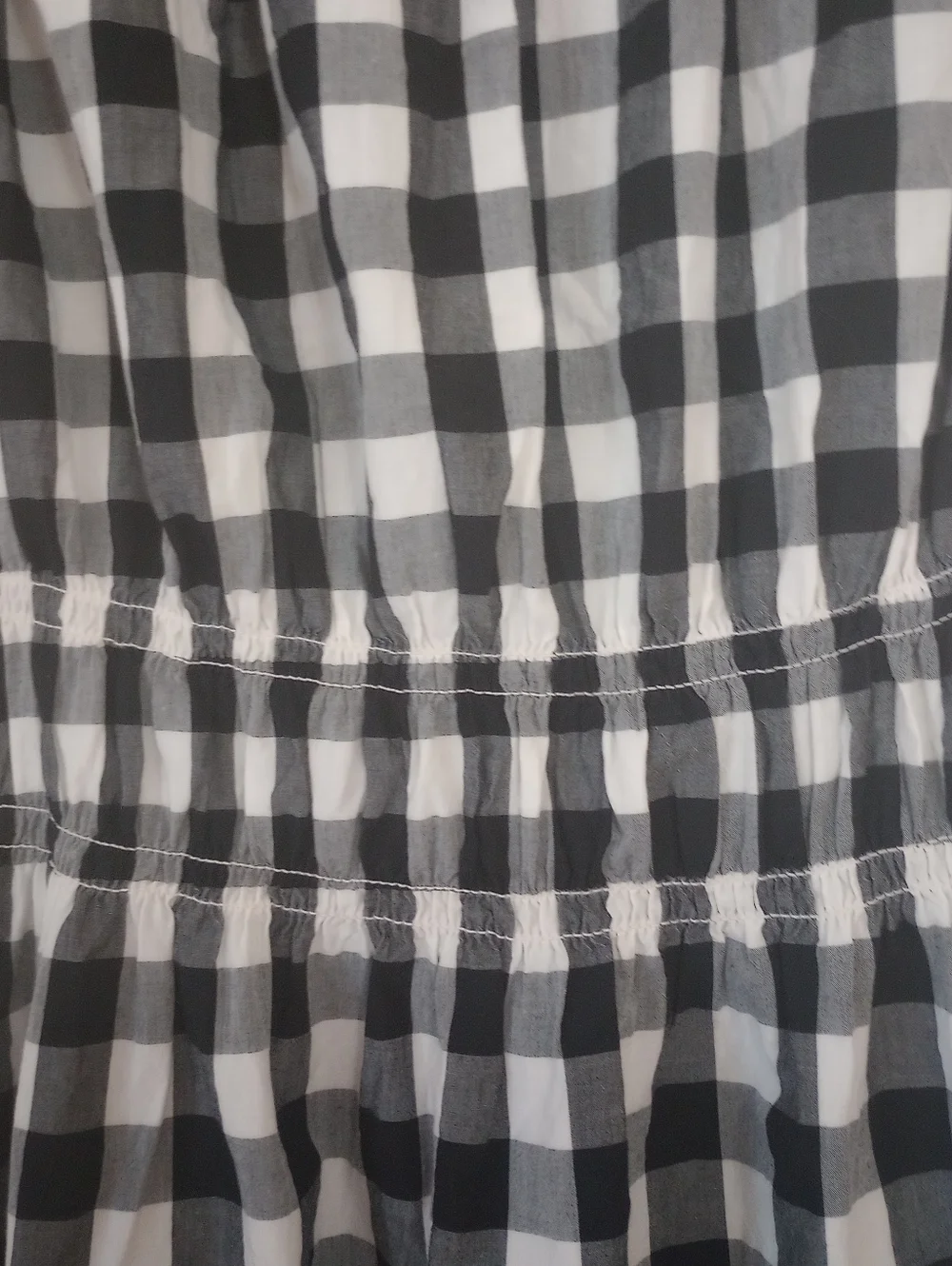 A New Day Black and White Gingham Sleeveless Dress Size Small - Picture 9 of 13